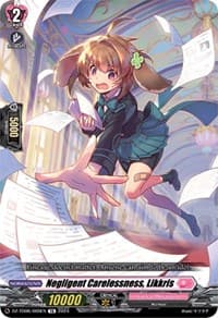 Negligent Carelessness, Likkris - DZ-TD06: Start Up Trial Deck "Lyrical Monasterio" - Cardfight Vanguard card
