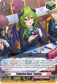 Talkative Hour, Tanmuz - DZ-TD06: Start Up Trial Deck "Lyrical Monasterio" - Cardfight Vanguard card