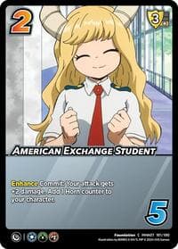 American Exchange Student - UniVersus: My Hero Academia: Girl Power - UniVersus card