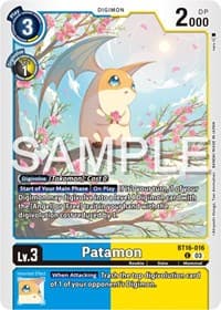 Patamon - Beginning Observer - Digimon Card Game card