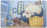 Pokemon TCG: Pokémon Center × Van Gogh Museum: Munchlax & Snorlax Inspired by The Bedroom Playmat - Pokemon International Playmats - Playmats card