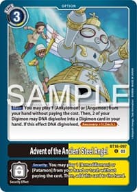 Advent of the Ancient Steel Angel - Beginning Observer - Digimon Card Game card