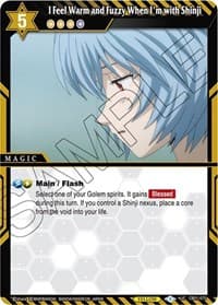 I Feel Warm and Fuzzy When I'm with Shinji - Collaboration Booster 01: Halo of Awakening - Battle Spirits Saga card