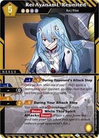 Rei Ayanami -Reunited- - Collaboration Booster 01: Halo of Awakening - Battle Spirits Saga card