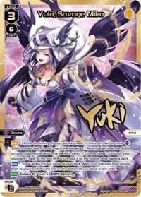 Yuki, Savage Miko (LRP) - Dissonance Diva - WIXOSS card