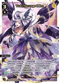 Yuki, Savage Miko (LR) - Dissonance Diva - WIXOSS card