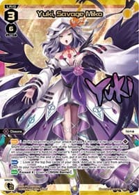 Yuki, Savage Miko (UR) - Dissonance Diva - WIXOSS card