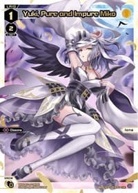 Yuki, Pure and Impure Miko (LR) - Dissonance Diva - WIXOSS card