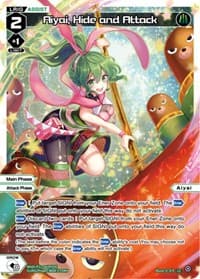 Aiyai, Hide and Attack (Parallel Foil) - Dissonance Diva - WIXOSS card