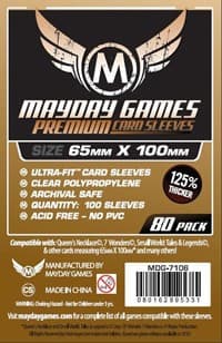 7 Wonders Premium Card Sleeves Pack of 80 - Mayday Games - Boardgames card