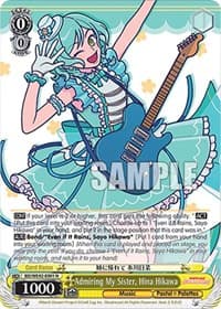 Admiring My Sister, Hina Hikawa - BanG Dream! Girls Band Party! Countdown Collection Premium Booster - Weiss Schwarz card