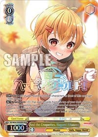And the Croquettes, Hagumi Kitazawa (BDR) - BanG Dream! Girls Band Party! Countdown Collection Premium Booster - Weiss Schwarz card