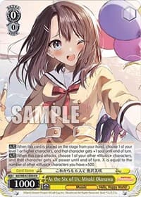 As the Six of Us, Misaki Okusawa - BanG Dream! Girls Band Party! Countdown Collection Premium Booster - Weiss Schwarz card