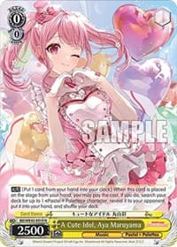 A Cute Idol, Aya Maruyama - BanG Dream! Girls Band Party! Countdown Collection Premium Booster - Weiss Schwarz card