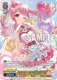 A Cute Idol, Aya Maruyama (BDR) - BanG Dream! Girls Band Party! Countdown Collection Premium Booster - Weiss Schwarz card