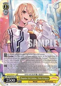 Popular Girl Online, Toko Kirigaya - BanG Dream! Girls Band Party! Countdown Collection Premium Booster - Weiss Schwarz card