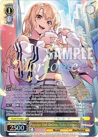 Popular Girl Online, Toko Kirigaya (BDR) - BanG Dream! Girls Band Party! Countdown Collection Premium Booster - Weiss Schwarz card