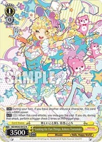 Looking for Fun Things, Kokoro Tsurumaki - BanG Dream! Girls Band Party! Countdown Collection Premium Booster - Weiss Schwarz card