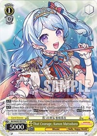That Courage, Kanon Matsubara - BanG Dream! Girls Band Party! Countdown Collection Premium Booster - Weiss Schwarz card
