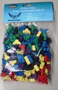 Deluxe Wooden Car/Auto Token Set - Mayday Games - Boardgames card