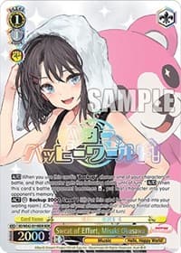 Sweat of Effort, Misaki Okusawa (BDR) - BanG Dream! Girls Band Party! Countdown Collection Premium Booster - Weiss Schwarz card