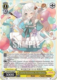 Colorful Decorations, Eve Wakamiya - BanG Dream! Girls Band Party! Countdown Collection Premium Booster - Weiss Schwarz card