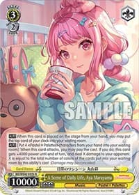 A Scene of Daily Life, Aya Maruyama - BanG Dream! Girls Band Party! Countdown Collection Premium Booster - Weiss Schwarz card