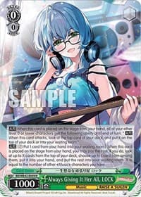 Always Giving It Her All, LOCK - BanG Dream! Girls Band Party! Countdown Collection Premium Booster - Weiss Schwarz card