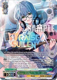 Always Giving It Her All, LOCK (BDR) - BanG Dream! Girls Band Party! Countdown Collection Premium Booster - Weiss Schwarz card