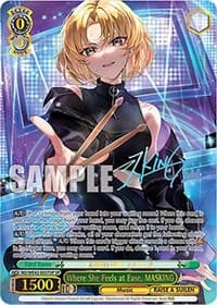 Where She Feels at Ease, MASKING (SP) - BanG Dream! Girls Band Party! Countdown Collection Premium Booster - Weiss Schwarz card