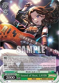Sound of Heat, LAYER - BanG Dream! Girls Band Party! Countdown Collection Premium Booster - Weiss Schwarz card