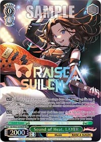 Sound of Heat, LAYER (BDR) - BanG Dream! Girls Band Party! Countdown Collection Premium Booster - Weiss Schwarz card