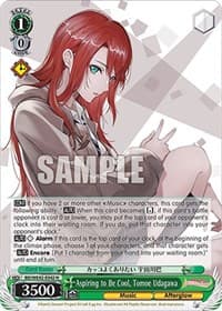 Aspiring to Be Cool, Tomoe Udagawa - BanG Dream! Girls Band Party! Countdown Collection Premium Booster - Weiss Schwarz card
