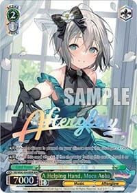 A Helping Hand, Moca Aoba (BDR) - BanG Dream! Girls Band Party! Countdown Collection Premium Booster - Weiss Schwarz card
