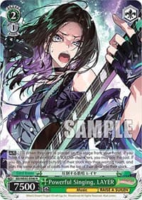 Powerful Singing, LAYER - BanG Dream! Girls Band Party! Countdown Collection Premium Booster - Weiss Schwarz card