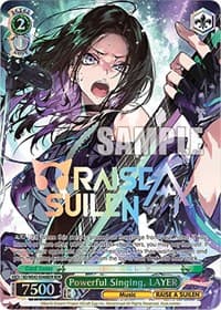 Powerful Singing, LAYER (BDR) - BanG Dream! Girls Band Party! Countdown Collection Premium Booster - Weiss Schwarz card