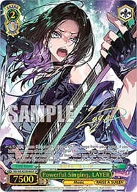 Powerful Singing, LAYER (SP) - BanG Dream! Girls Band Party! Countdown Collection Premium Booster - Weiss Schwarz card