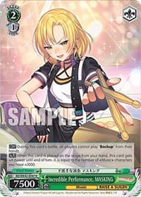Incredible Performance, MASKING - BanG Dream! Girls Band Party! Countdown Collection Premium Booster - Weiss Schwarz card