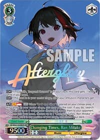 Changing Times, Ran Mitake (BDR) - BanG Dream! Girls Band Party! Countdown Collection Premium Booster - Weiss Schwarz card