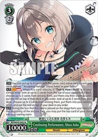 Continuing Performance, Moca Aoba - BanG Dream! Girls Band Party! Countdown Collection Premium Booster - Weiss Schwarz card
