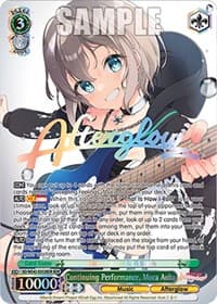 Continuing Performance, Moca Aoba (BDR) - BanG Dream! Girls Band Party! Countdown Collection Premium Booster - Weiss Schwarz card