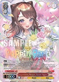 Congratulatory Bouquet, Kasumi Toyama (BDR) - BanG Dream! Girls Band Party! Countdown Collection Premium Booster - Weiss Schwarz card