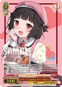 Armful of Happiness, Rimi Ushigome (SP) - BanG Dream! Girls Band Party! Countdown Collection Premium Booster - Weiss Schwarz card