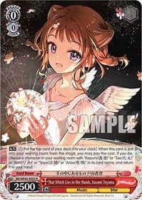 That Which Lies in Her Hands, Kasumi Toyama - BanG Dream! Girls Band Party! Countdown Collection Premium Booster - Weiss Schwarz card