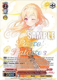 Appearance of an Actress, Chisato Shirasagi (BDR) - BanG Dream! Girls Band Party! Countdown Collection Premium Booster - Weiss Schwarz card