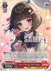 A Stage of Blessings, Rimi Ushigome - BanG Dream! Girls Band Party! Countdown Collection Premium Booster - Weiss Schwarz card