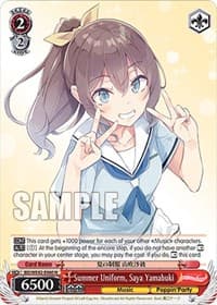 Summer Uniform, Saya Yamabuki - BanG Dream! Girls Band Party! Countdown Collection Premium Booster - Weiss Schwarz card