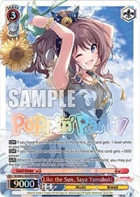 Like the Sun, Saya Yamabuki (BDR) - BanG Dream! Girls Band Party! Countdown Collection Premium Booster - Weiss Schwarz card