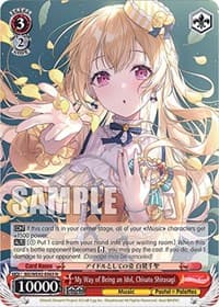 My Way of Being an Idol, Chisato Shirasagi - BanG Dream! Girls Band Party! Countdown Collection Premium Booster - Weiss Schwarz card