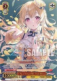My Way of Being an Idol, Chisato Shirasagi (SP) - BanG Dream! Girls Band Party! Countdown Collection Premium Booster - Weiss Schwarz card